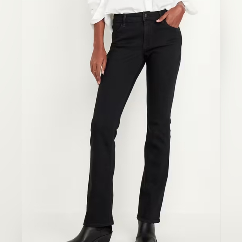 Old Navy Women's Black Boot-cut Jeans